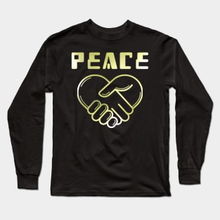 Peace Gold Symbol Long Sleeve T-Shirt